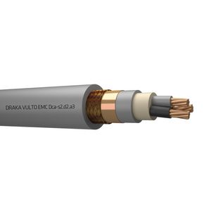 Haspel a 500m. EMC-afgeschermde motorkabel VULTO EMC Dca (VS-YMvKafas)  0,6/1kV gy# 3x2,5/2,5mm² s (bruin - zwart - grijs)