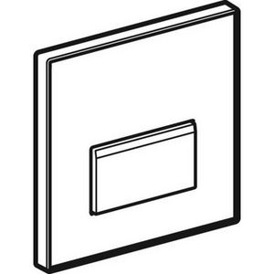 Onderdeel plaat pneumatisch type 50 SQUARE groen gesatineerd