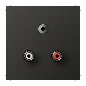 Afdekking antraciet voor Audio/Jack LS