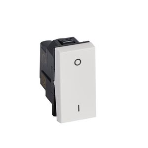 Schakelaar 2-polig 20AX 250V 1 module wit Arteor