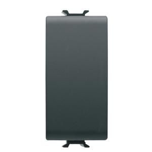 DRUKKNOP 1P 250 Vac-NO 16 A-NEUTRAAL-1 MODULE-SATIJN VVE=12