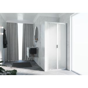 Draaideur 2-del. LUNES B 1020-1080x1950mm glas niva profiel matchroom