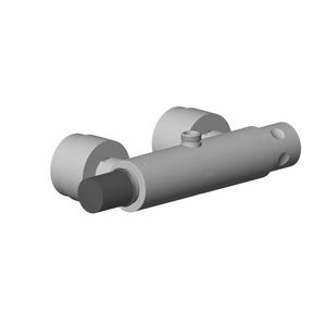 Aansluiting douchethermostaat wand 315x85x210mm Platina geb