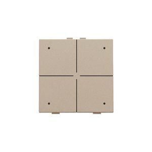 4-voudig drukknop leds/comfortsens. HomeControl champagne