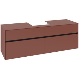Wastafelonderkast Collaro 1600x548x500mm Wine Red C07700AH