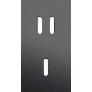 Tweevoudige afdekpl. verticaal 71mm centerafstand een tweevo