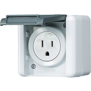 Wandcontactdoos WG800 US-Nema 15A m.onderkast