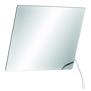 Spiegel kantelbaar 600x500mm (bxh) m. lange witte hendel
