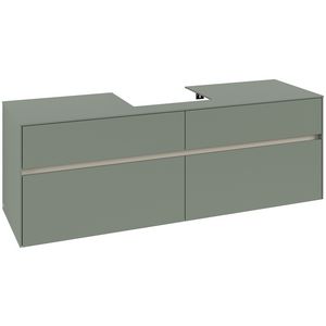 Wastafelonderkast Collaro 1600x548x500mm Soft Green C07700AF