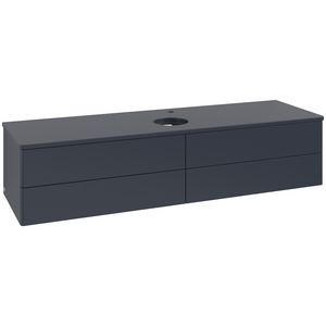 Wastafelonderkast Antao 1600x360x500mm Mid.Blue Matt Lacquer K25050HG