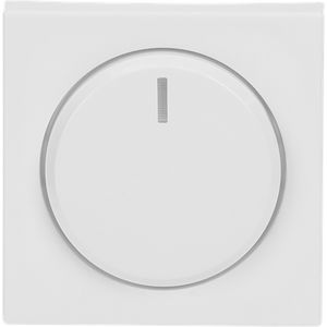 Centraalplaat+knop v draaidimmer studiowit heavy duty (6540-84-102-510)