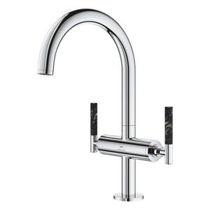 Atrio wastafelmengkraan L-size, geen grepen, gladde body chroom (Spa colors coll.)