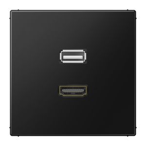 Afdekking matzwart voor HDMI/USB LS990