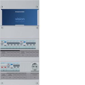 Groepenkast 9-groepenverdeler HS 3xALS 30mA +W 1-fase