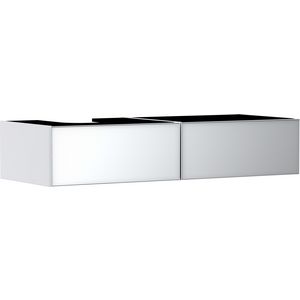 Badmeubel Xevolos E mat wit 1370/550 2L waskom/gesl. LI. Metallic White