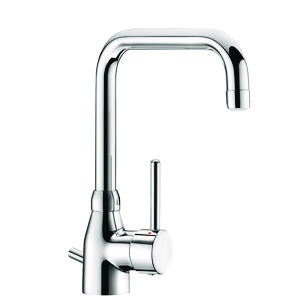 Wastafelmengkraan uitloop drbr. H.200 L.150 trekplug & hevel