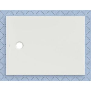 Douchevloer CleanFloor30 geïntegreerd met afdichtingsvlies wit: 120x90cm