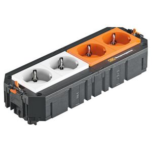 Univers. drager GST18 VDE 2v. wit 2-v oranje USM 208x76x45