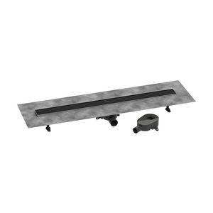Douchegoot RainDrain Go compl.set 1000 mat zwart