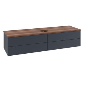Wastafelonderkast Antao 1600x360x500mm Mid.Blue Matt Lacquer K25112HG
