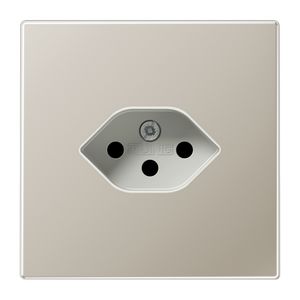 Wandcontactdoos edelstaal Zwitserse norm type 13 LS