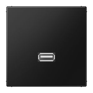 Afdekking matzwart voor 1xUSB LS990