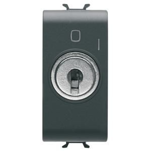 EENWEGSCHAKELAAR 2P 250 Vac-10 AX-MET SLEUTEL-SYMBOOL