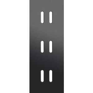 Drievoudige afdekpl. verticaal 71mm centerafstand drie tweev