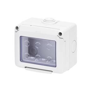 WATERDICHTE KAST VOOR SYSTEM-APPARATEN-3 GANG-GRIJS-IP VVE=2