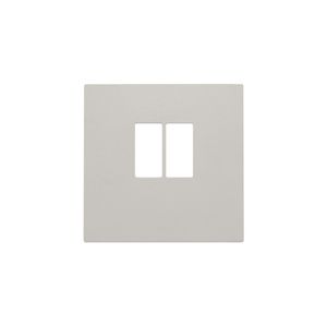 Afwerkingsset enkelvoudige luidsprekeraansl. light grey