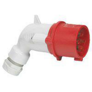 Hoek contactstop 400V 16A 5P IP44 kunststof P17