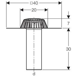 Polyethyleen (PE) conventionele dakafvoertrechter bitumen 110mm