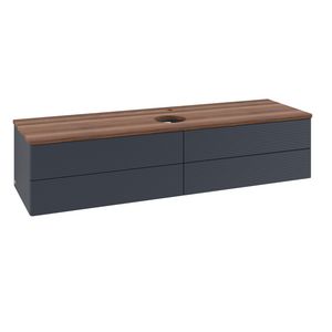 Wastafelonderkast Antao 1600x360x500mm Mid.Blue Matt Lacquer K25152HG