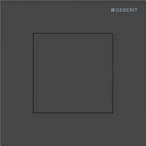Urinoirsturing pneumatisch type 40 bedieningsplaat SQUARE: mat zwart/easy to-clean