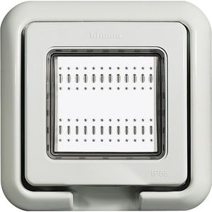 Deksel Idrobox IP55 2 modulen grijs RAL7035