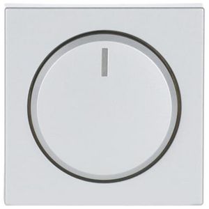 Centraalplaat+knop v draaidimmer f-aluzilver heavy duty (6540-83-102-510)