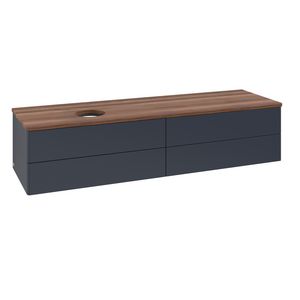Wastafelonderkast Antao 1600x360x500mm Mid.Blue Matt Lacquer K26012HG