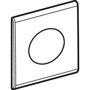 Urinoir afdekplaat infrarood Samba mat chroom