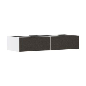 Badmeubel Xevolos E mat wit 1370/550 2L 2 wastafel gesl. TDG