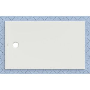 Douchevloer CleanFloor30 geïntegreerd met afdichtingsvlies wit: 150x90cm