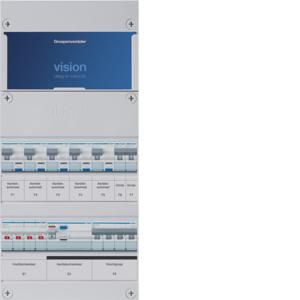 Groepenkast 7-groepenverdeler HS ALS 30mA/HACO/direct +K 3-fase