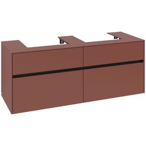 Wastafelonderkast Collaro 1400x548x500mm Wine Red C076B0AH