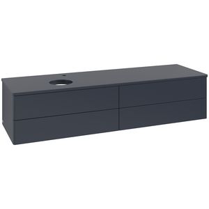 Wastafelonderkast Antao 1600x360x500mm Mid.Blue Matt Lacquer K26050HG
