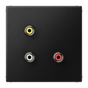 Afdekking matzwart v.Cinch Audio/Vid LS990