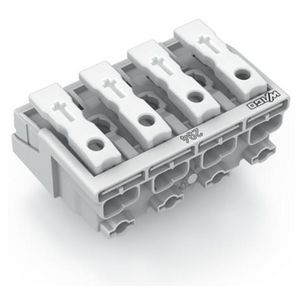 Kroonklem Drukknop extern z. PE-contact wit 294-5004 VVE=500