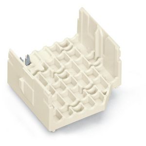 Kabelhouder onderste deel PE-cont +klikvoetjes wit VVE=250