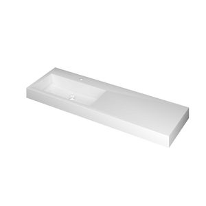 Wastafel Polystone wasbak links met 1 kraangat 3421056