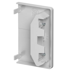 Eindstuk 70x110mm polyvinylchlorid lichtgrijs