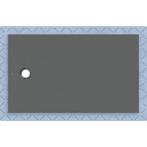 Douchevloer CleanFloor30 geïntegreerd met afdichtingsvlies grafiet: 150x90cm