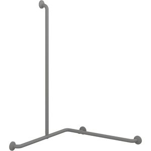 Hoekhandgreep combi. draaibaar 762x762x1250mm PLUS antraciet